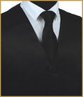 Satin Vest Black