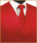 Satin Vest Red