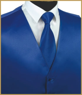 Satin Vest Royal