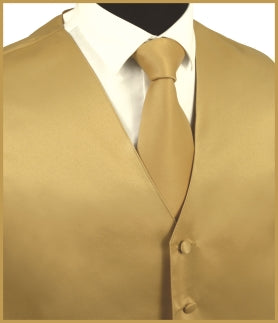 Satin Vest Gold