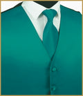 Satin Vest Teal