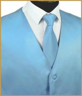Satin Vest Light Blue