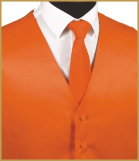 Satin Vest Orange