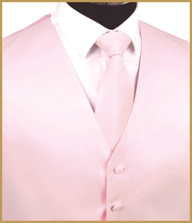 Satin Vest Pearl Pink