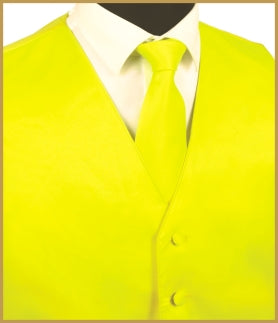Satin Vest Yellow
