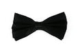 Silk Satin Bowtie Black