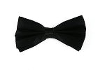 Silk Satin Bowtie Black