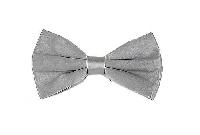 Silk Satin Bowtie Silver