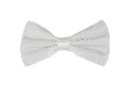 Silk Satin Bowtie White