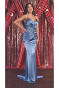 IB1856 Simple Metallic Evening Gown