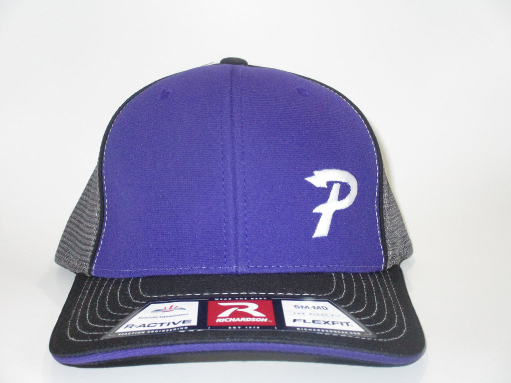 Purple and Gray P Hat
